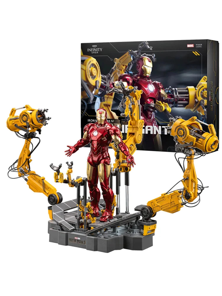 Zd Toys Suit Up Gantry с MK4 Iron Man Gantry Оригинален 1/10 Тони Старк Модел Екшън Фигурка Колекционерска играчка Подарък за дете