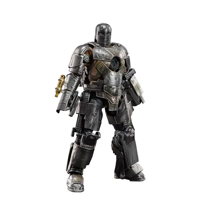 Disney Official Marvel 10th Anniversary Iron Man Buildable Action Figure Collectible Desktop Statue For Kids Boys Birthday Gift