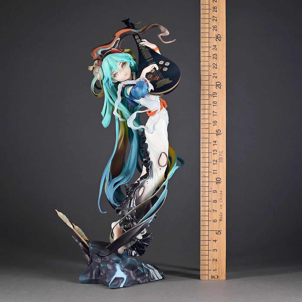 Hatsune Miku Anime Figure - 27cm Tall Elegant Kimono Statue, High Detail Collectible, Beautiful Display Model