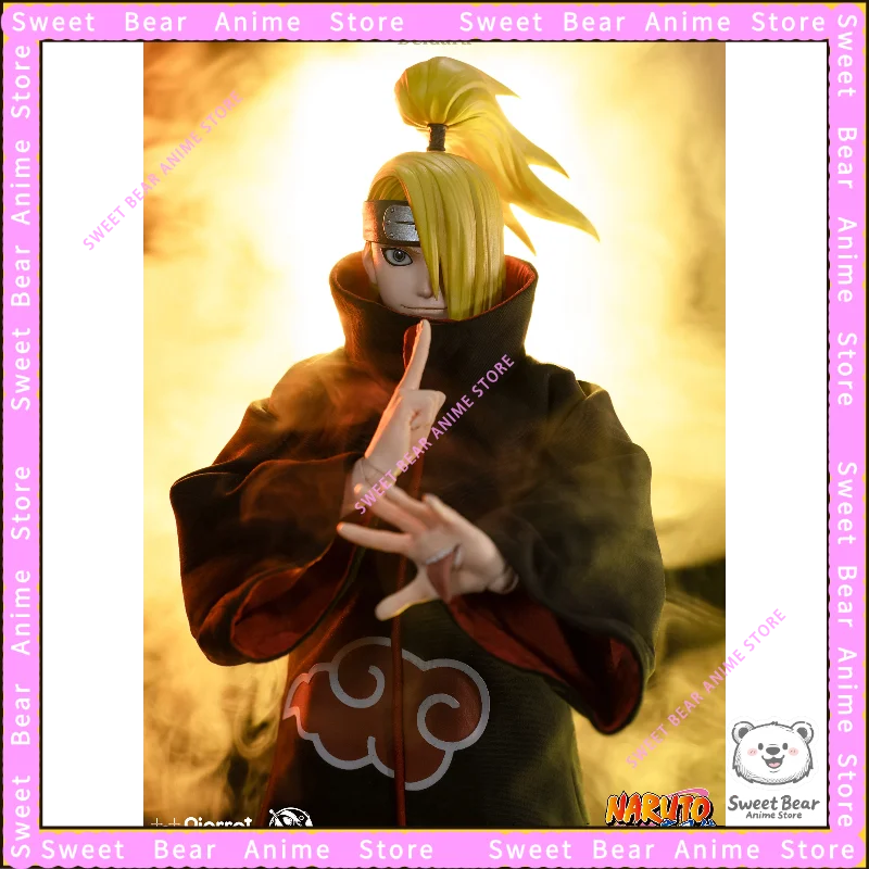 In Stock RocketToys Original Naruto Akatsuki Deidara Soldier Action Figure Anime Model Trendy Toys Desktop Doll Collectibles
