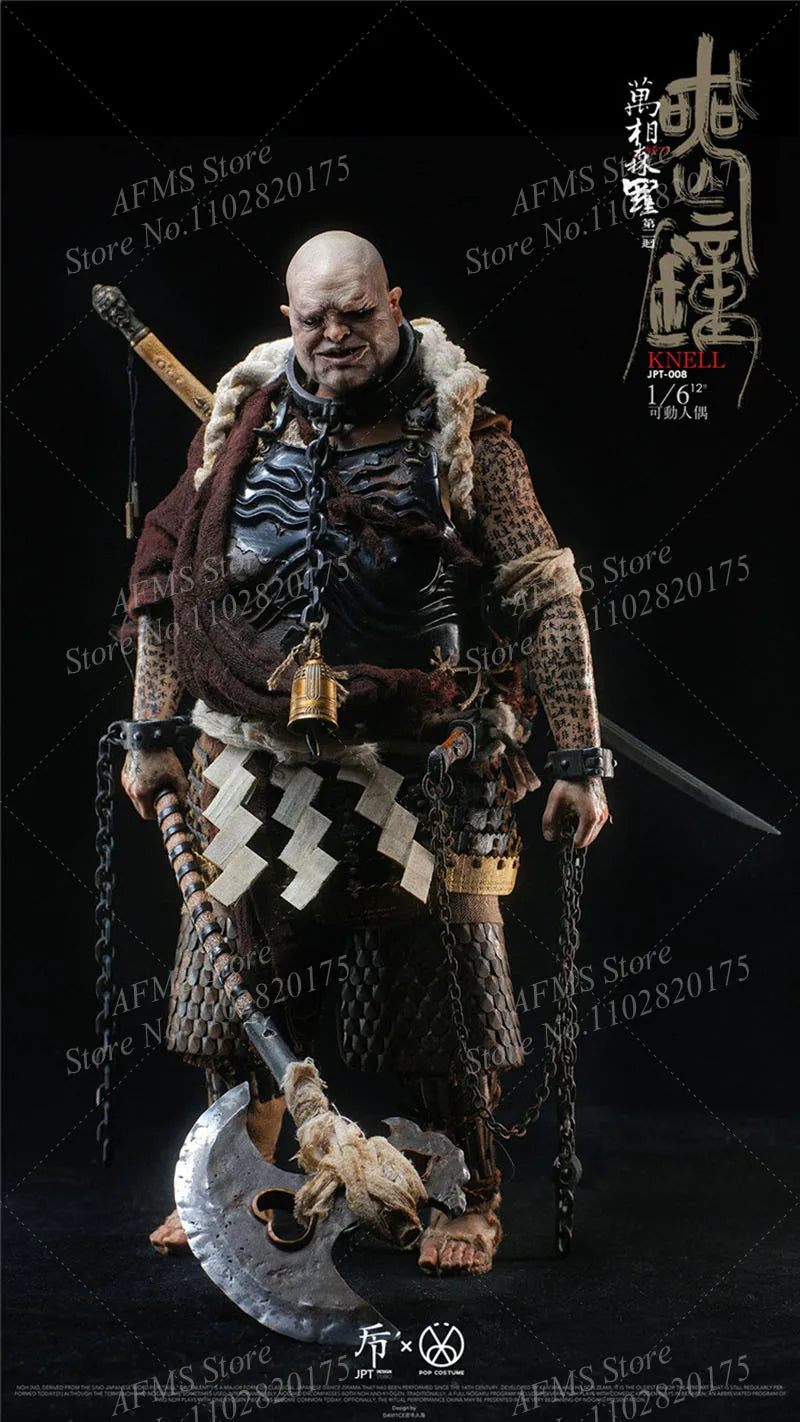 JPT X POP COSTUME JPT-008 1/6 Scale Collectible Figure Japanese Samurai Prajna Full Set 12" Men Soldier Action Figure Body