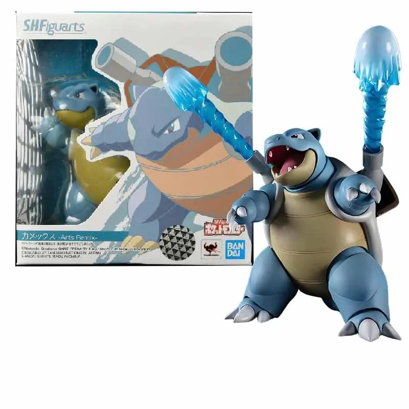 Bandai Original SHF  Anime Figure pokemon Arts Remix KAMEX MEWTWO Action Figure Toys For Boys /Girls /Kids /Christmas Gift