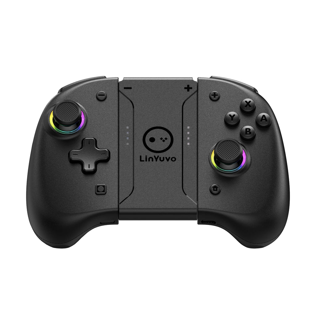 LinYuvo KS37 Meteor Light Wireless Joy-pad for Switch/Switch OLED, with Programmable, 6-Axis Gyro, Turbo & Vibration