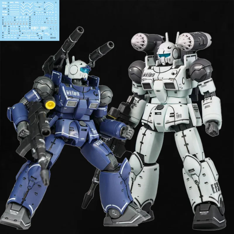 Guncannon From Cucuruz Doan's Island HG1/144 Laser Cannon Blue And White Colors Assembly Model Kit Action Figures Kids Toy Gift