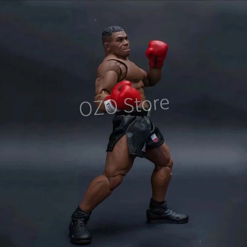 ST Boxer Champion Ali Tyson Action Figure King of Fighters Gold Belt Collection PVC Movable Figurine Ornaments Model Toys 18CM