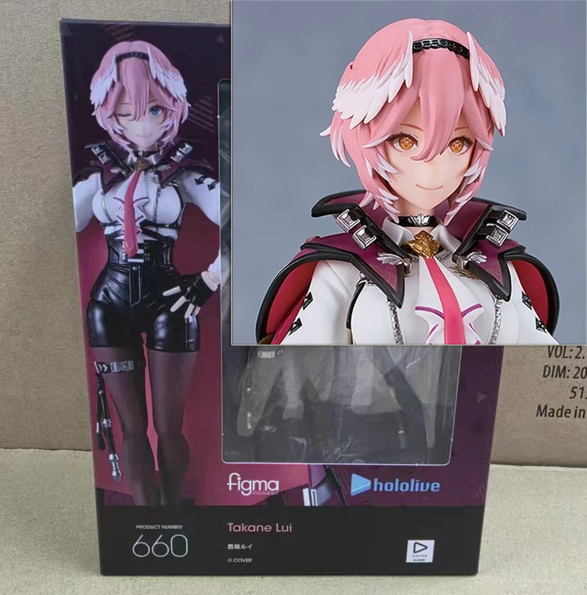 GSC Figma #660 Hololive Production Takane Lui Painted Complete Figure Action Finished Plastic Desktop Model Birthday Gift Statue