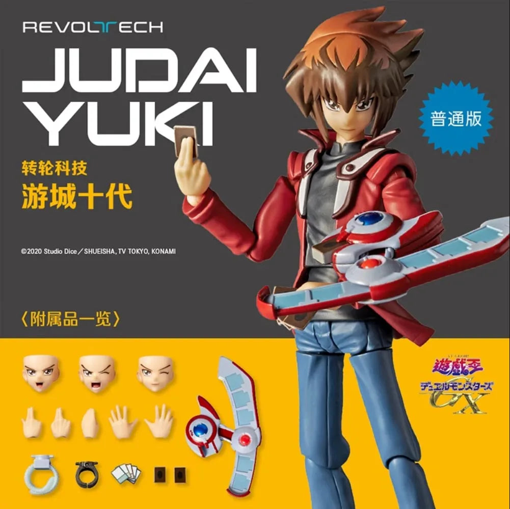 100% Original Kaiyodo Revoltech Jyudai Yuki Yu Gi Oh Duel Monsters GX DX In Stock Anime Action Figures Collection Model Toys