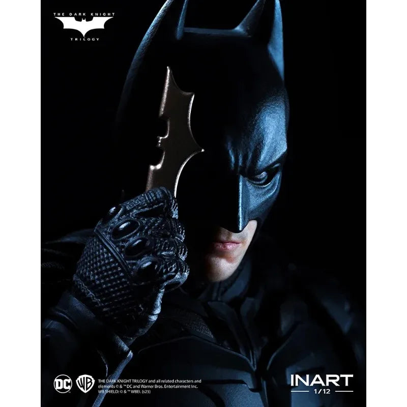 Spot Sale【In Stock】INART Studio Batman The Dark Knight Trilogy 1/12 Bat Man Figure Mol Collection Toy Giftin Stock
