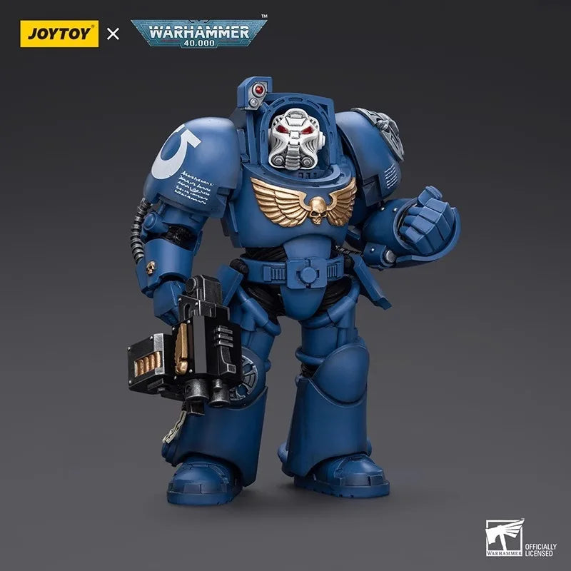 JOYTOY Warhammer 40K 1/18 Ultramarines Terminator Squad Movable Action Figure Model Warrior Kid Birthday Collectible Gift Toys