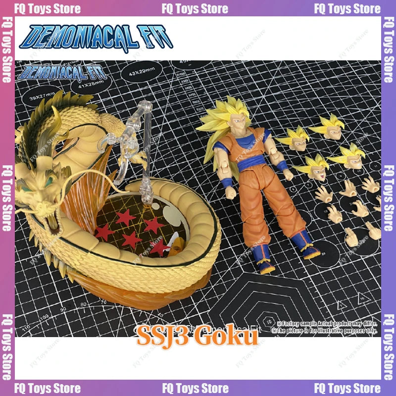 Pre-sale Demoniacal Fit Dragon Ball Z Goku Ssj3 "Dragon Fist Burst" 6-inch Movable Figure Anime Model Toy Collection Gift