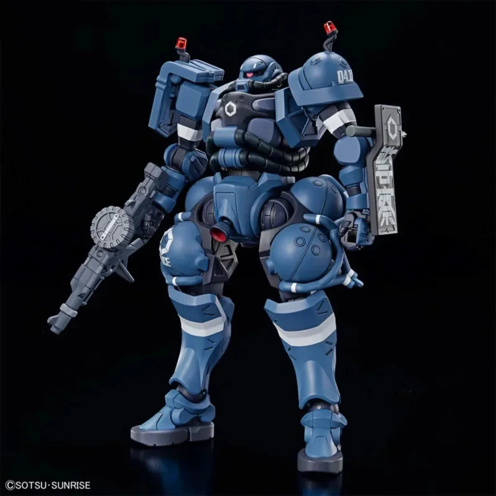 Genuine Bandai Original Gundam GQuuuuuuX  Model Kit HG Mobile Suit  1/144 Anime Figures MS-06-SSP Police Zaku Action Model Toy