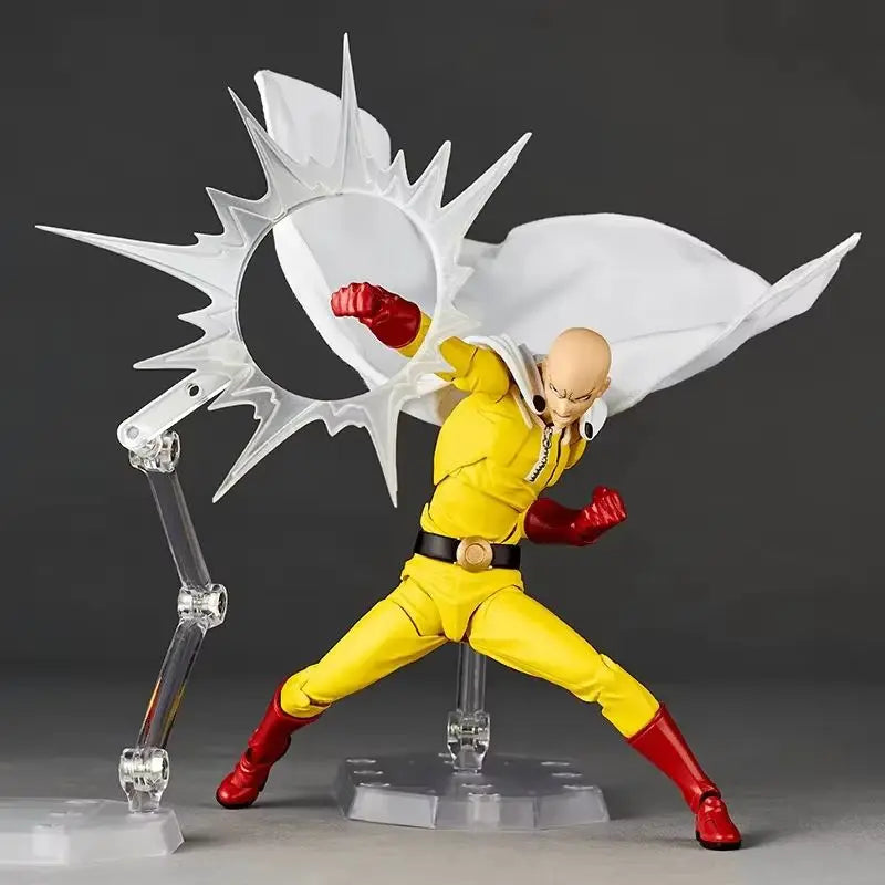 Hot Original Kaiyodo One Punch Man Saitama Amazing Yamaguchi Revoltech Saitama Anime Action Collection Figures Model Toys