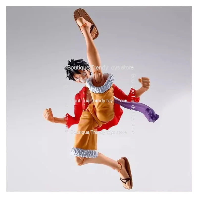 In Stock Bandai Original S H Figuarts One Piece Monkey D Luffy Action Figure Model Doll Brand New Boxed Figure Toys Model Garage