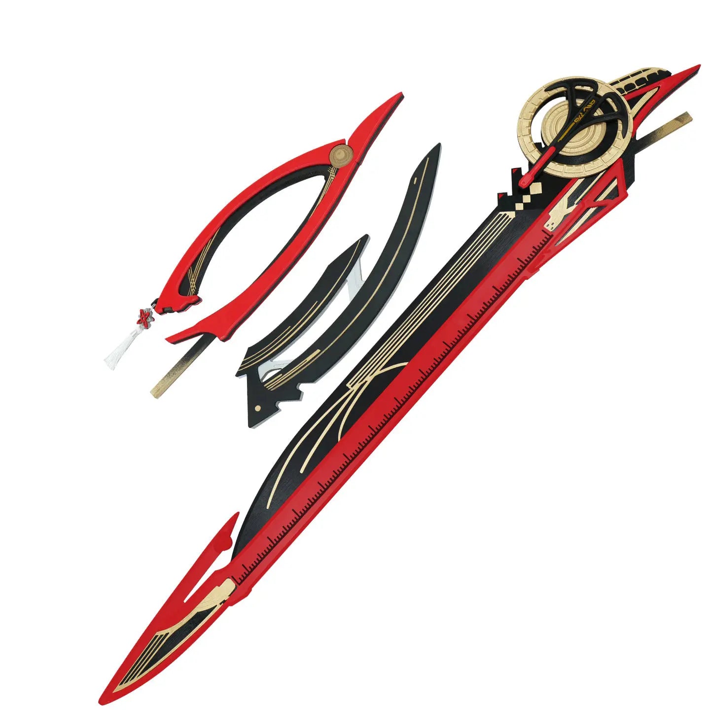 160cm Chisaki Cosplay Prop for Wuthering Wave Wooden Detachable Game Peripheral Perfect Halloween Gift Collectible Toy for Anime