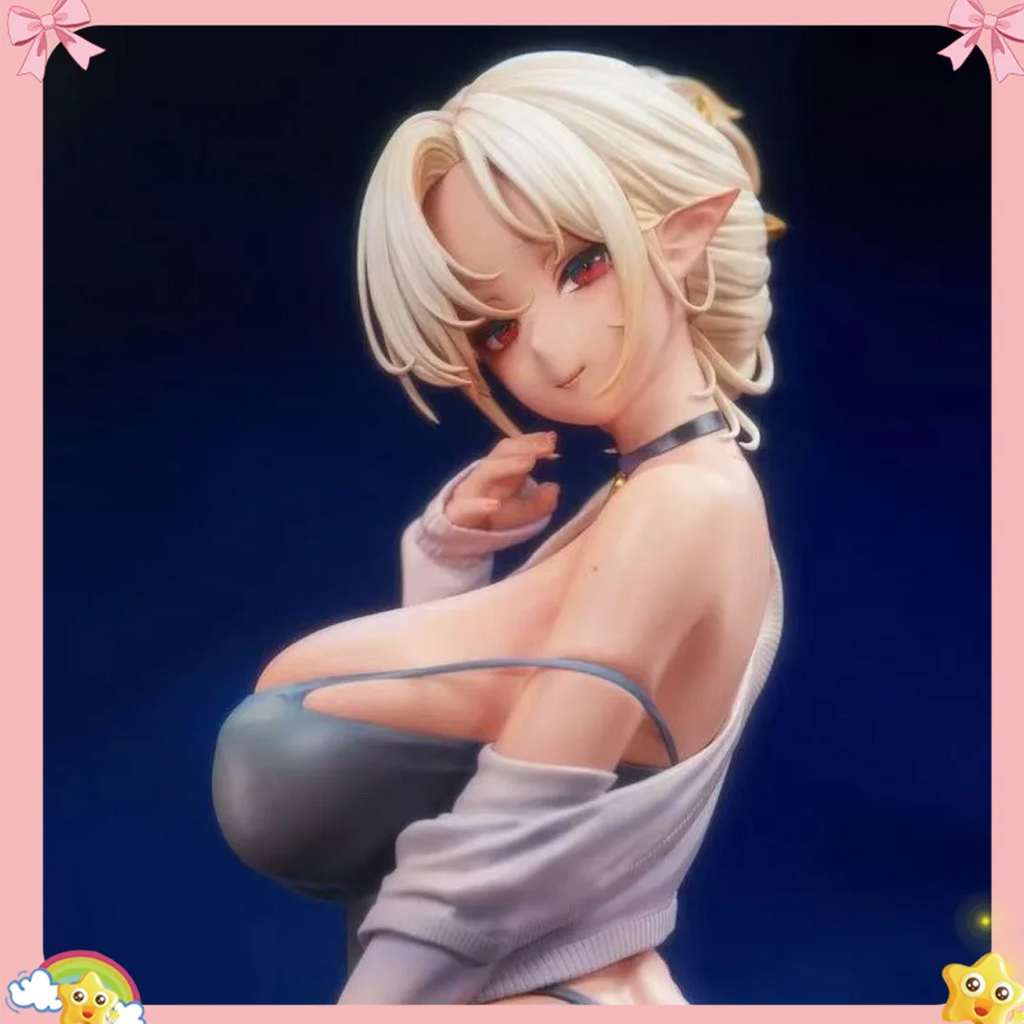 Elié Elf wife Art Elf - Anime Figure with Form Fitting Dress 27cm Sexy Movable PVC Figure Anime Girl Favorite Table Model Toy
