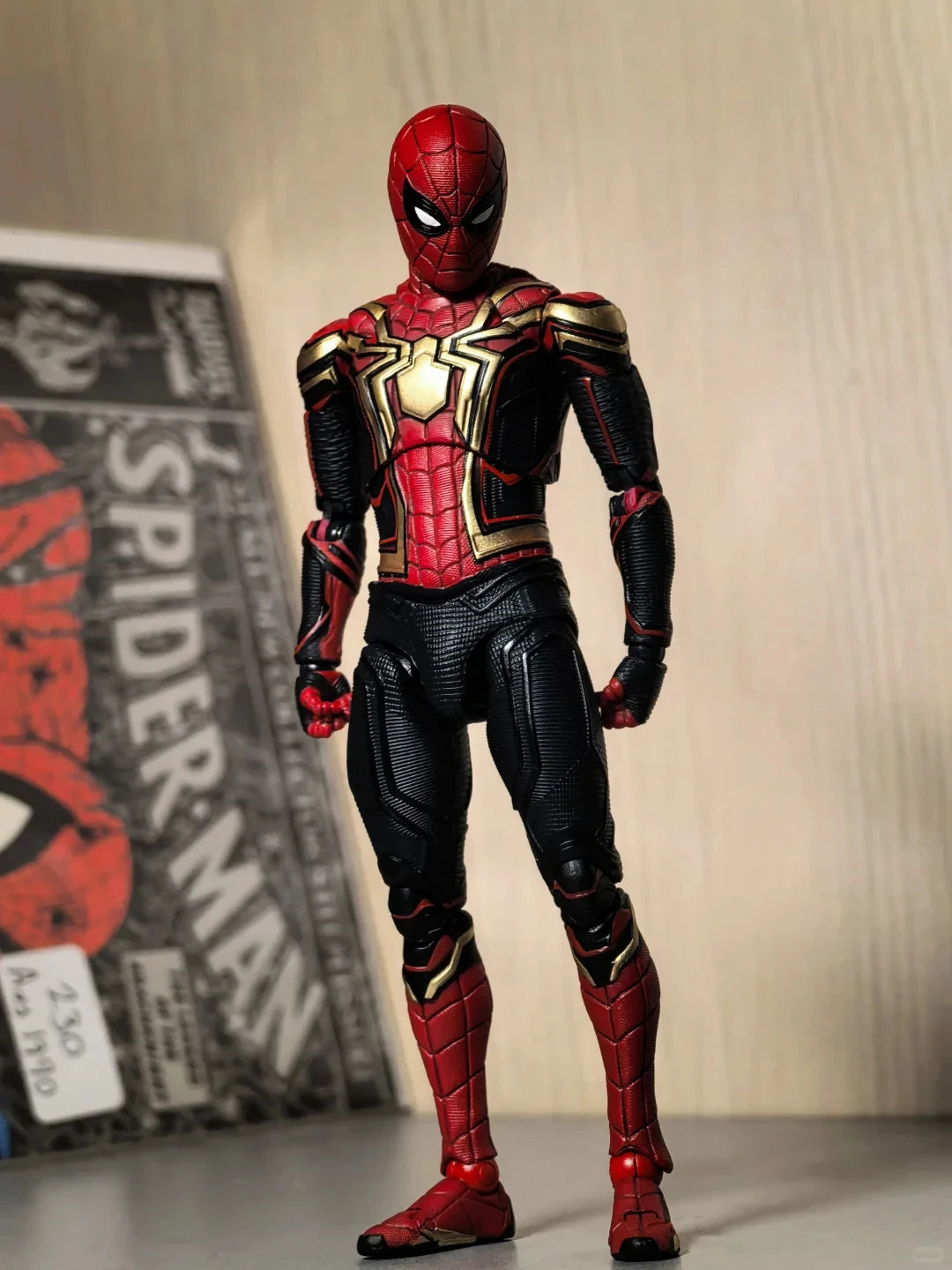 In Stock Genuine MEDICOM MAFEX Spider-Man Hero No Way Home Fusion Armor 1/12 Action Figure Model Toys