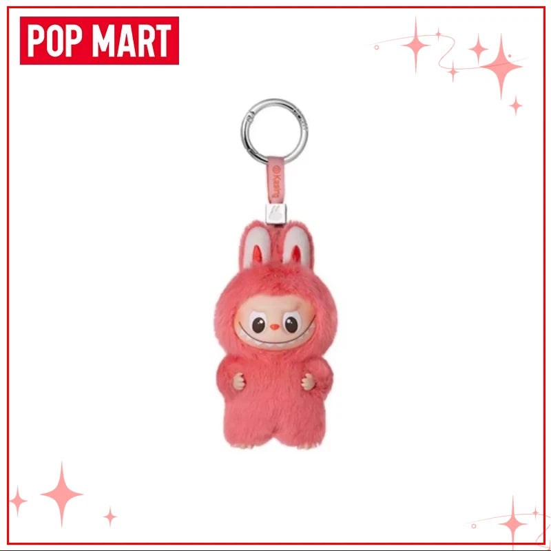 POPMART Чудовищата Лабубу V4 Pin for Love Series Blind Box Vinyl Face Plush Doll Visual Keyring Toy Коледни подаръци
