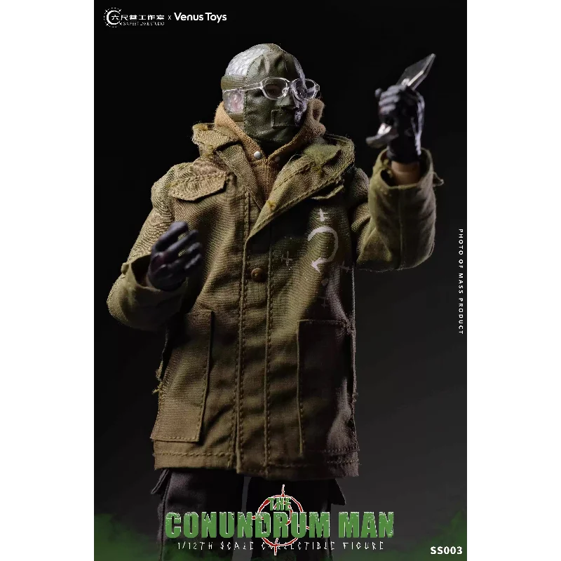 In Stock Six Feet Lane Studio x Venus Toys 1/12 Charming SS003 Riddler Action Figure Collectible Toy