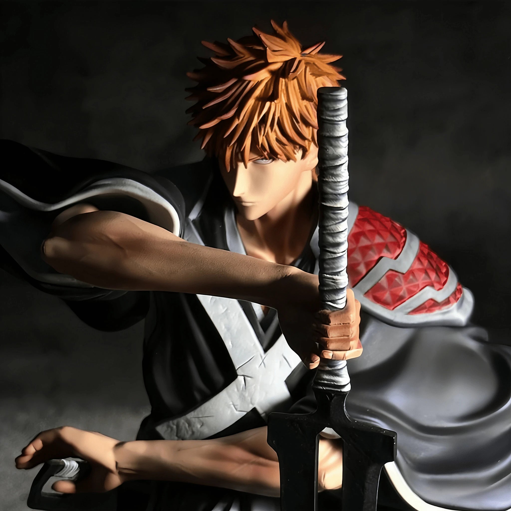 Naruto Kurosaki Ichigo Anime figures Burst of anger Grim Reaper can be Move 33cm/12.99Inch PVC Action Wild Battle Toys Gifts