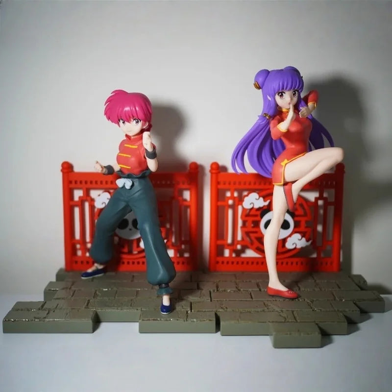 Original Sega In Stock Ranma 1/2 Series Ranma Saotome Akane Tendo Shampoo Anime Figure Pvc Desktop Decor Model Collect Toys Gift