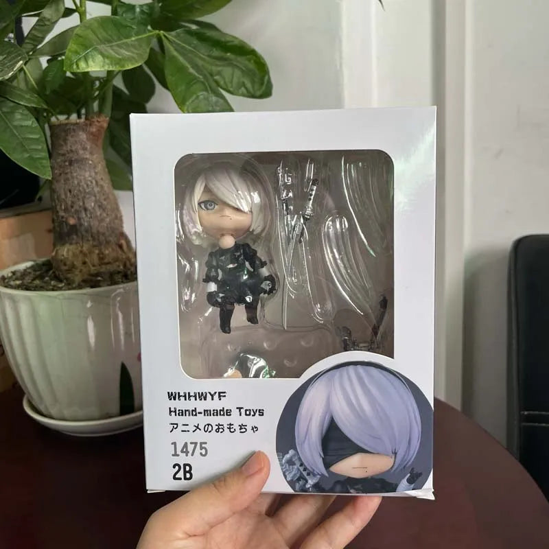 1475 NieR: Automata 2B & Machine Lifeform Figure YoRHa No.2 Type B Action Figure Model Toy Joint Movable Doll Desktop Decoration