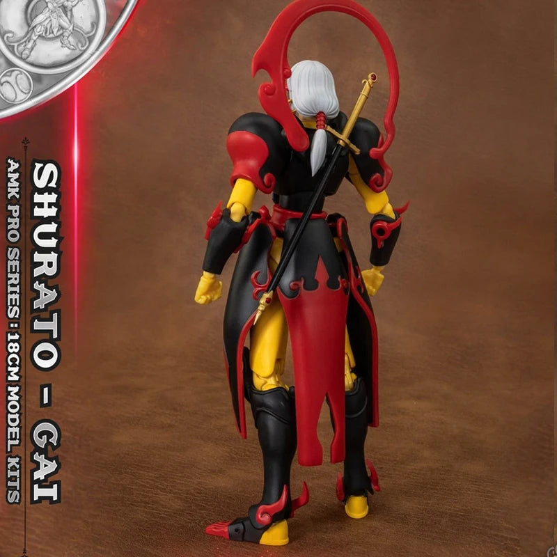Yolopark AMK PRO X Series Tenkuu Senki Shurato Kuroki Gai Metal Armor With Object Action Figure In Stock