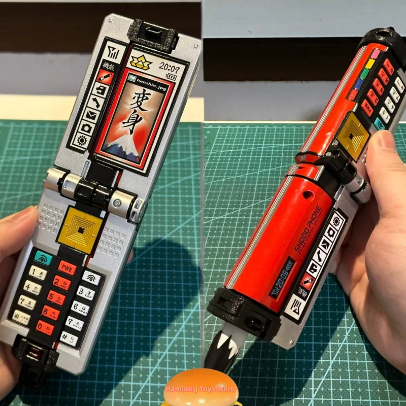 Bandai Pb Me Samurai Sentai Shinkenger Calligraphy Phone Henshin Device - Bgm & Lines Action Figure Model Toys