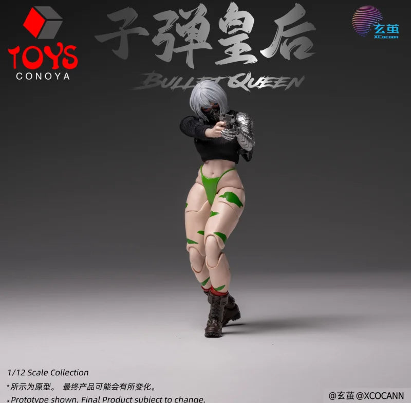 【2026 Q4】XCocann CFC02 1/12 Scale Bullet Queen Super Flexible Action Figure 6" Female Soldier Action Figure Model Collectible
