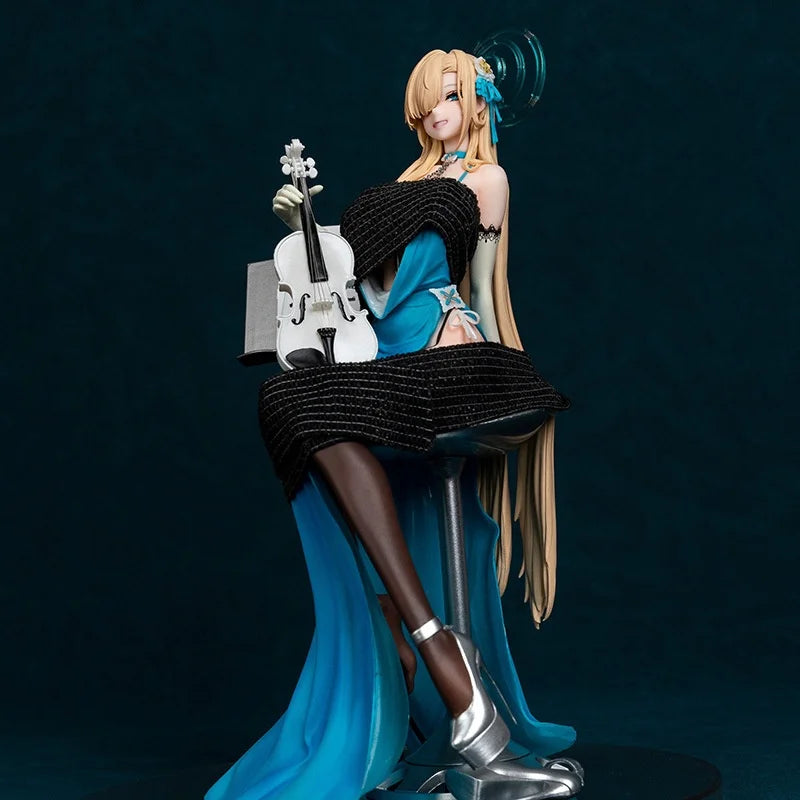 Anime Figures Yomori Game 2d Gk Dress Violinist Figurine 26cm Pvc Action Figure Model Collectible Desktop Ornament Toys Gifts