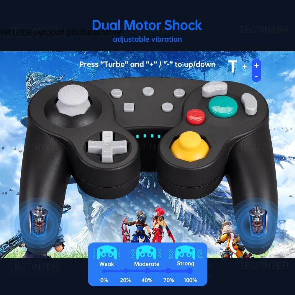Support Bluetooth Gamecube Controller Compatible with Nintendo Switch 2 Gamepad For Steam/Andriod/PC Joystick with Turbo Functio
