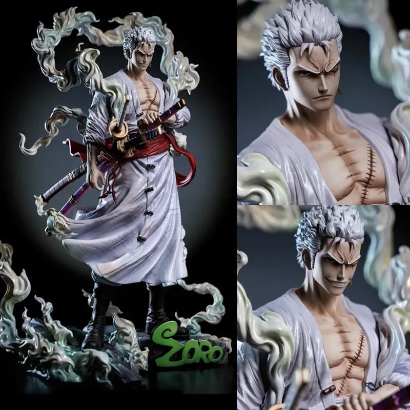 In Stock 28cm Fit Nika Zoro One Piece Anime Figure Collectible Model Statue Desktop Decoration Pvc Figurine Gifts Pvc Statue