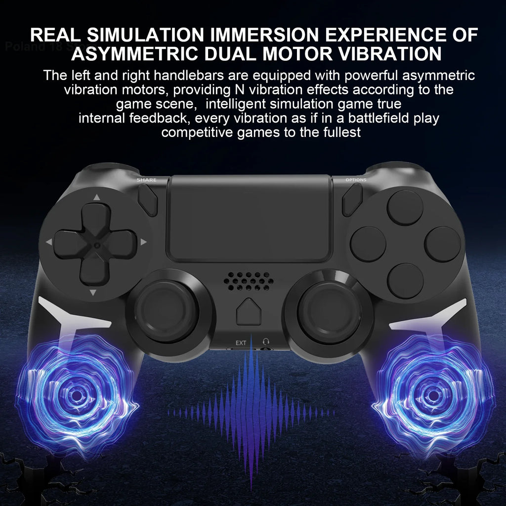 Dual Vibration With touch pad Wireless Gamepad Bluetooth Controller For PS4 PS3 Console Computer PC