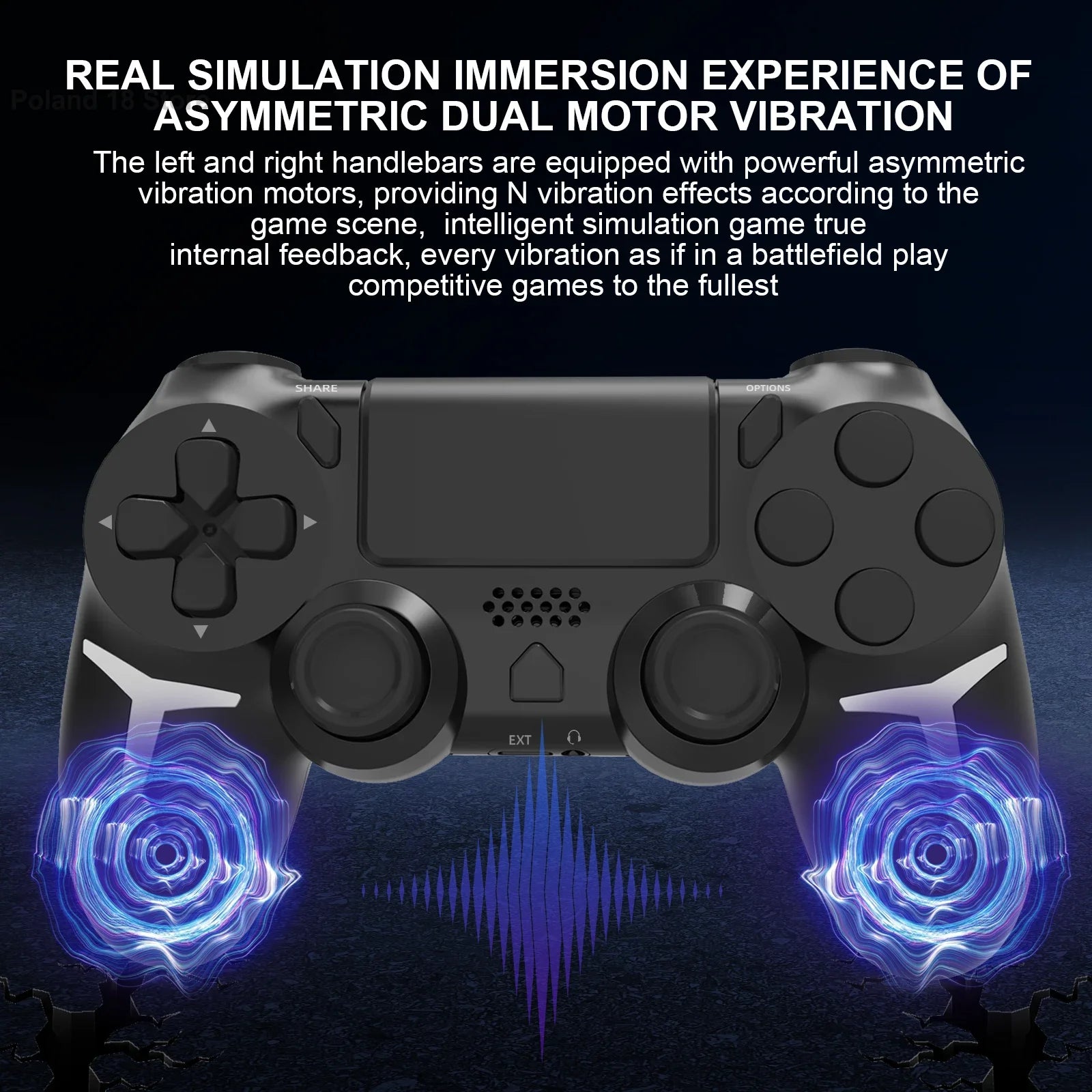 Dual Vibration With touch pad Wireless Gamepad Bluetooth Controller For PS4 PS3 Console Computer PC