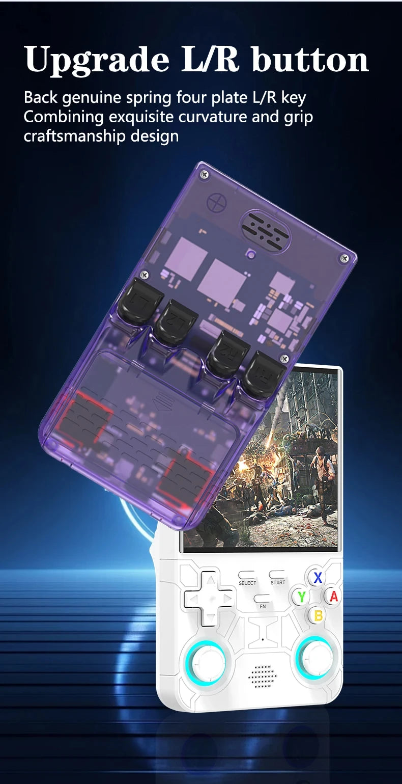 R36Ultra Retro Handheld Video Game Console Linux System 4.0-inch WIFI IPS Screen Portable Pocket Video Player Game friend Gift