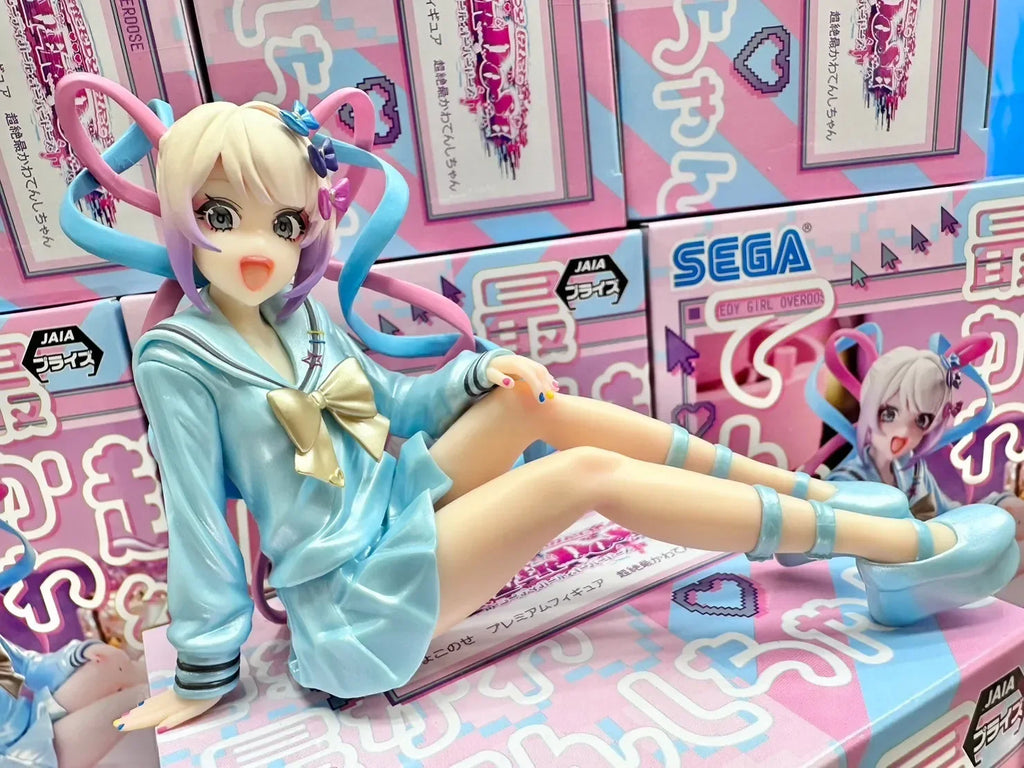 Original Sega Needy Girl Overdose Chokonose Premium Figure Chouzetsu SaiKawa Tenshi Chan Anime Action Model Toys Gift In Stock