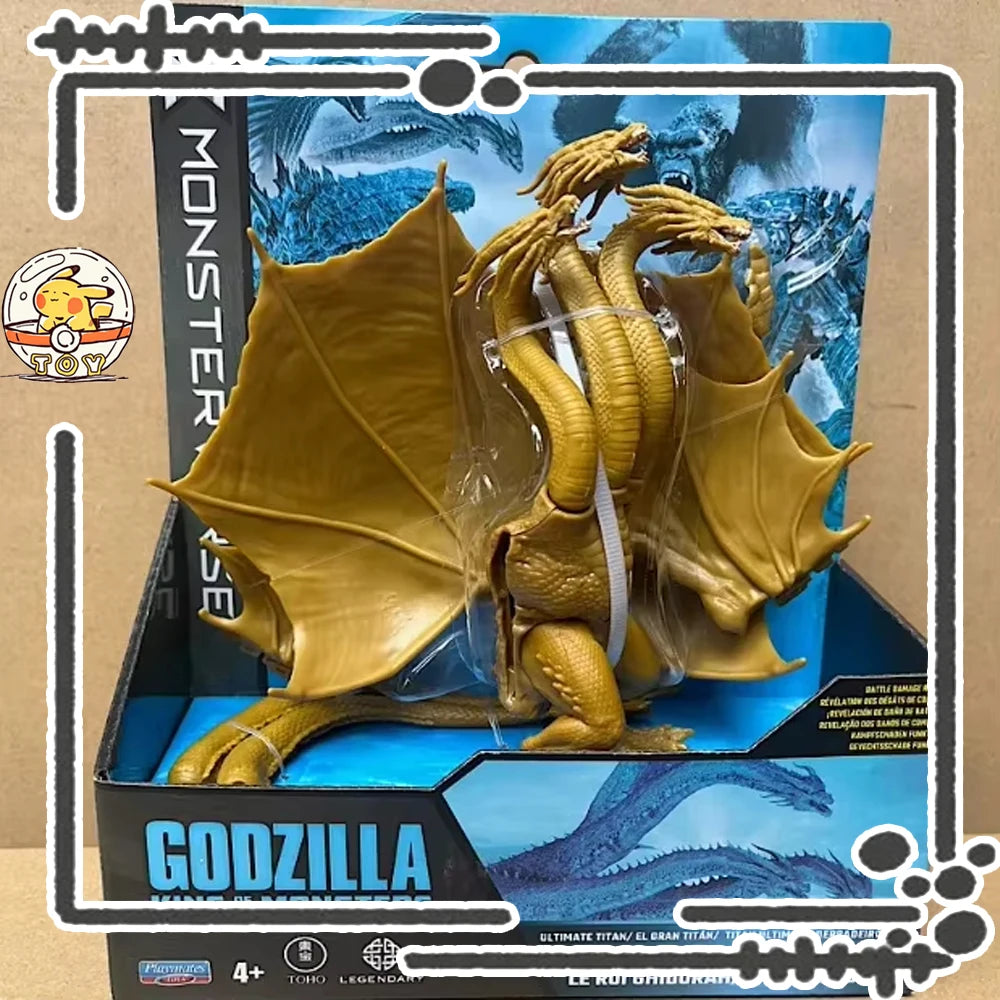 Godzila X Kong Action Figure The New Empire Anime Figure Godzilla King Ghidorah Tiamat Mothra Figure Collection Model Custom Toy