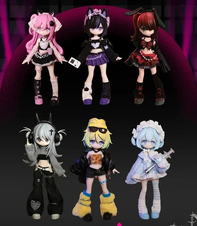 In stock  10000 Escapes Plans Series Ob11 1/12 Bjd  Cute Action Figure Toys Kawaii Anime Figures  Dolls Toy Gift