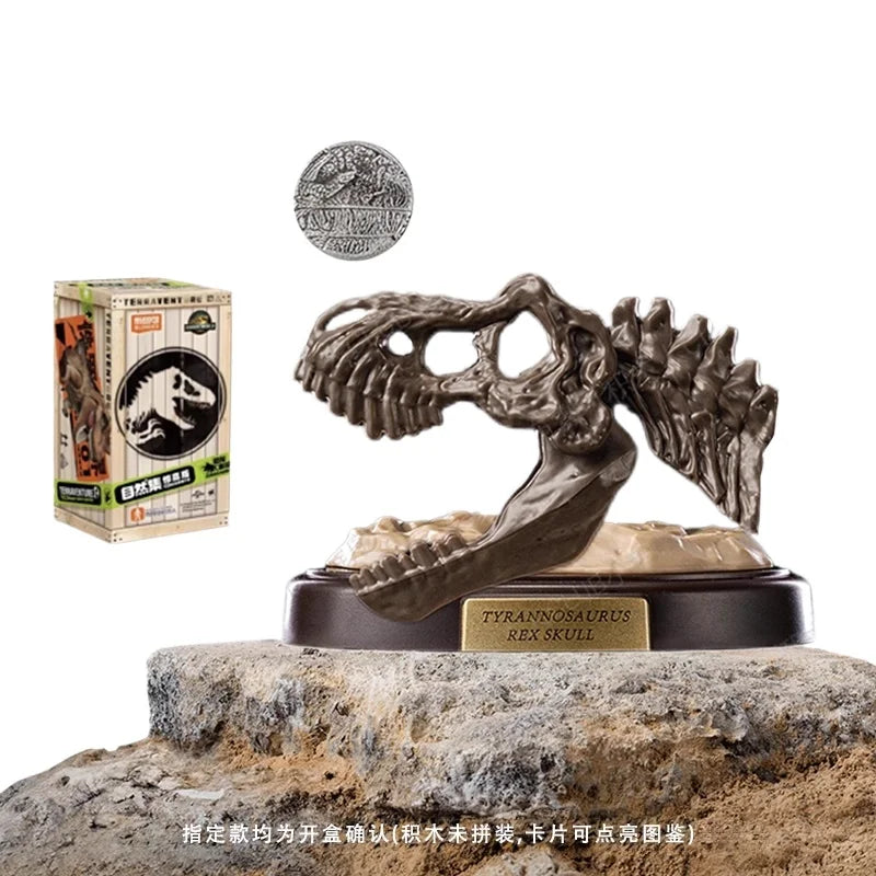 Original Blokees Jurassic World Terraventure Series Vol.1 Blind Box Action Figures Tyrannosaurus Peripheral Collection Boy Gift