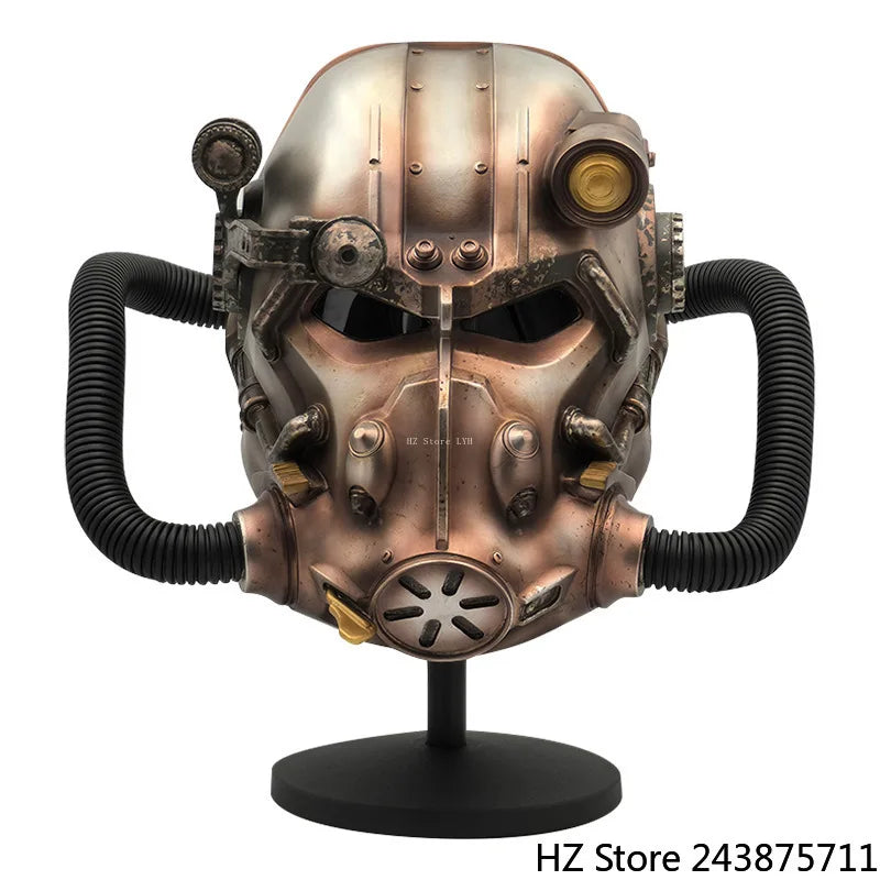 Fall-out 4 Powered Armor Helmet Mask for Man Resin Halloween Mask Masquerade Carnival Party Cosplay Props for Adult gift TK064