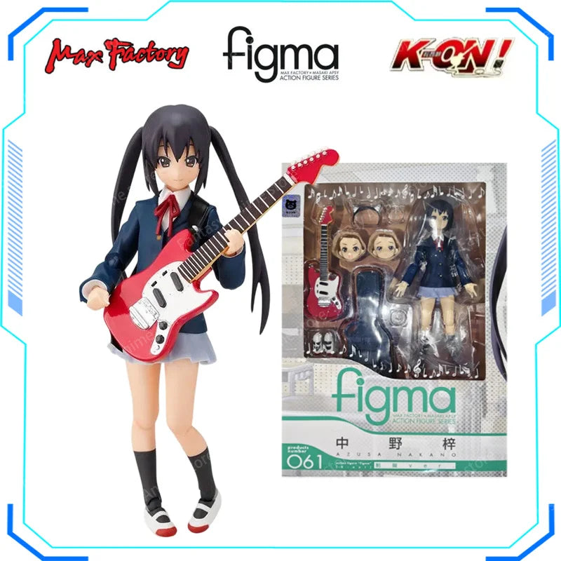 Maxfactory figma K-ON! Anime Yui Hirasawa Mio Akiyama Ritsu Tainaka Tsumugi Kotobuki Azusa Nakano Action Figure Model Gift
