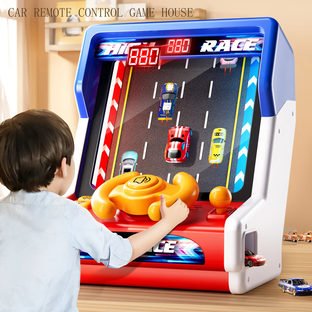 Children Car Machine Coin Racing Breakthrough Funny Table Toy With light Sound Kids Toys Party Game Educational Boy Gift