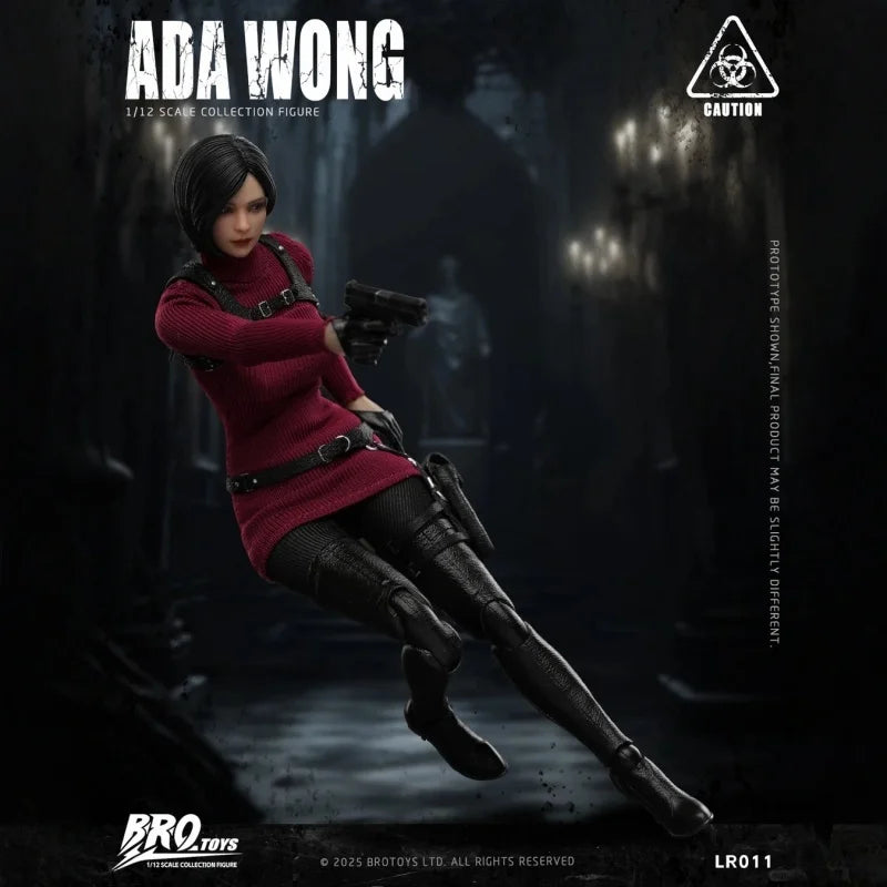 Brotoys 1/12 Resident Evil Scale Female Spy Ada Wong Lr011 Action Figure Movable Collectible Model Toys Gift Accessories