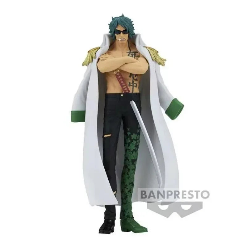Bandai Original Banpresto Anime One Piece DXF Aramaki Green Bull 17CM PVC Action Figure Sammeln Modell Spielzeug Gitts