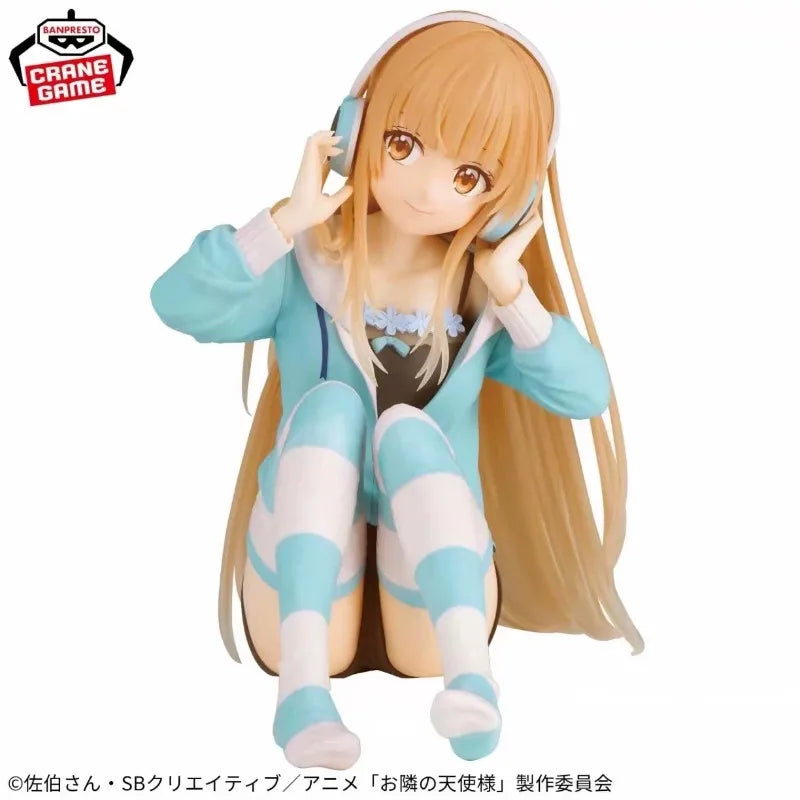 Original BANDAI The Angel Next Door Spoils Me Rotten Shiina Mahiru Hand Figure Model Anime Character Ornament Gift Collection