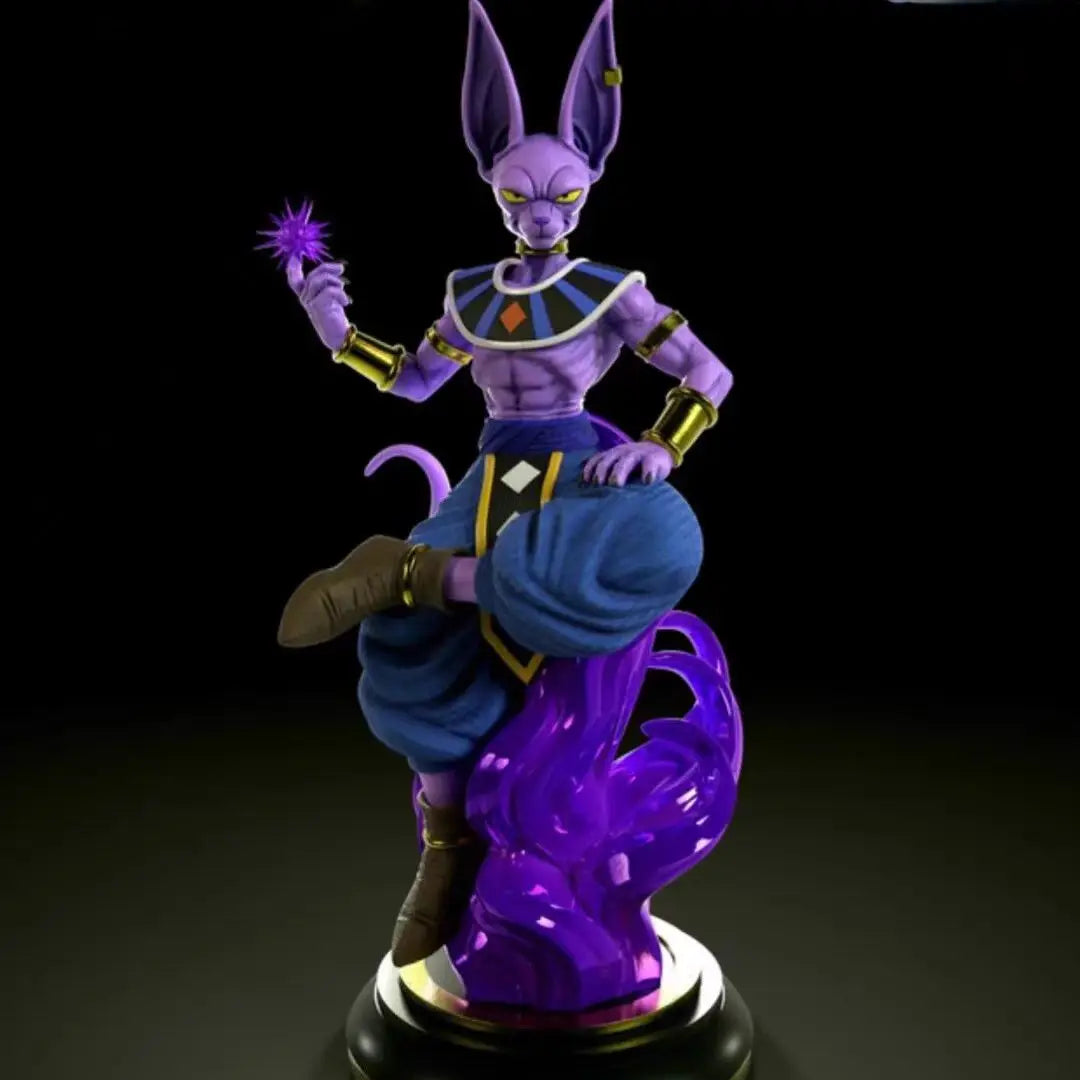 Dragon Ball Anime Figur Gott der Zerstörung Beerus Sitzendes Modell Figur Statue Sammlung Dekoration Kinder Spielzeug Geschenk Puppe