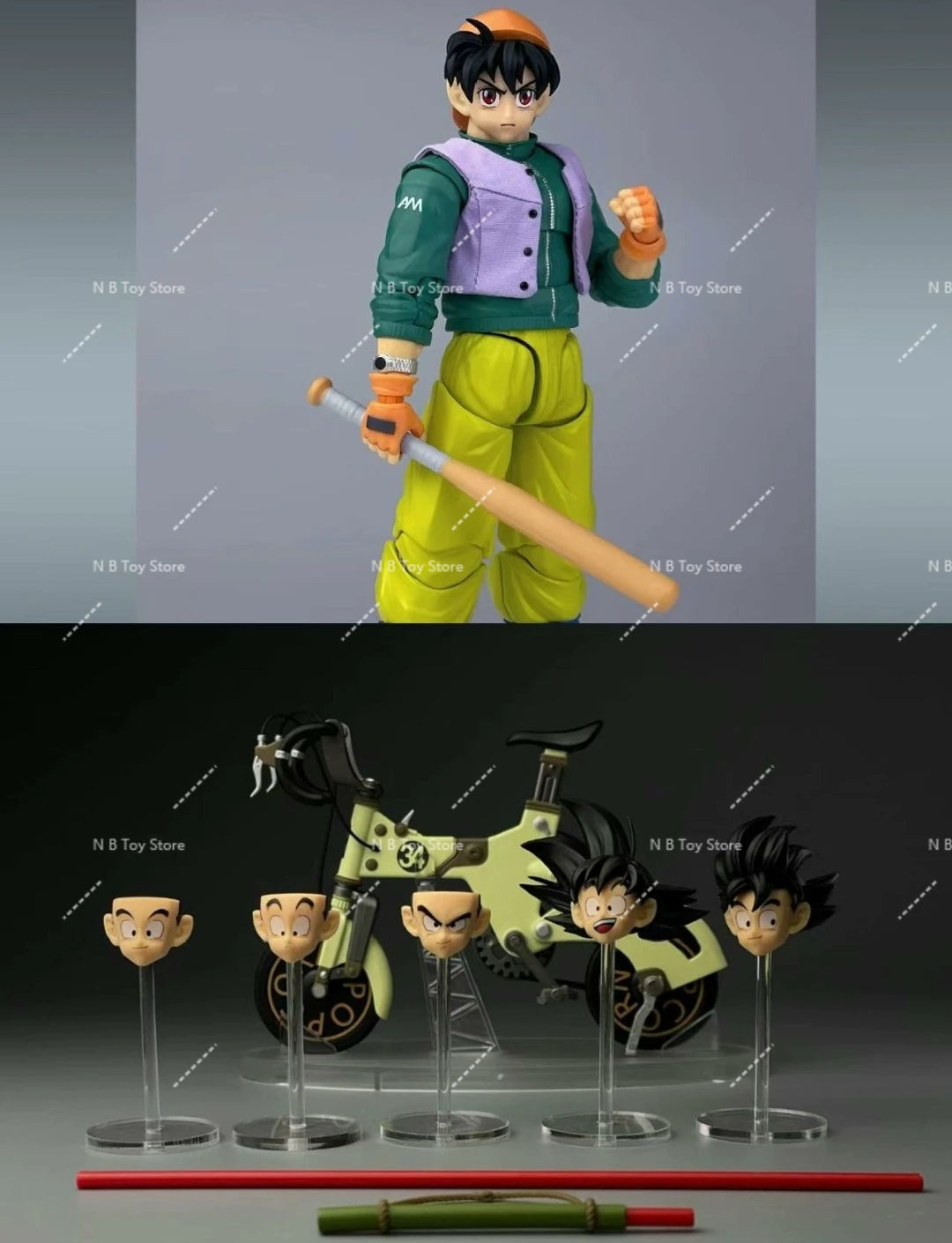 In Stock Tonsarettoys Kamione 01a 0lb Dragon Ball Z Shf Page Page Son Goku Ride Bicycle Suitcase Animation Accessories
