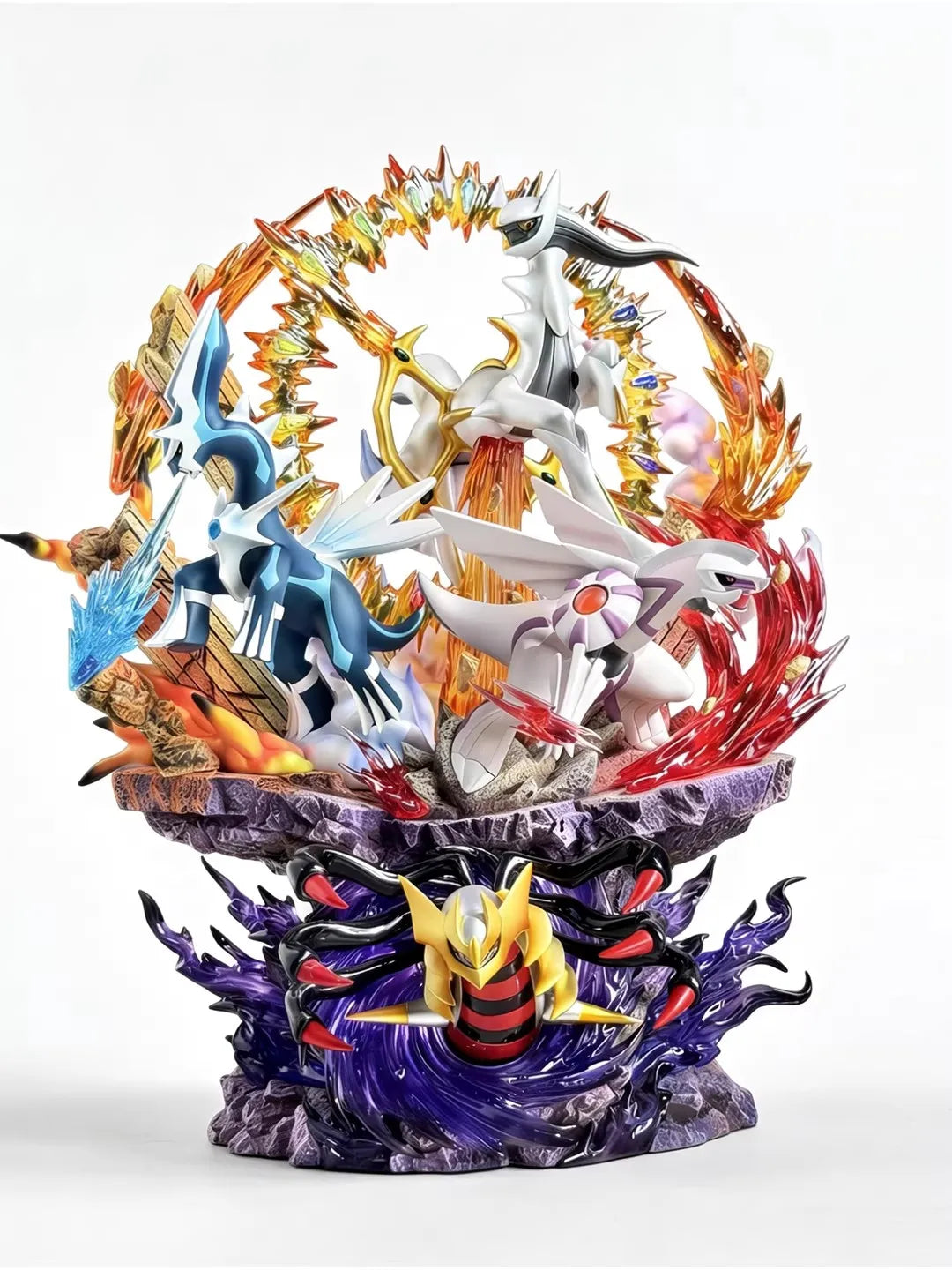 New 37cm Arceus Dialga Anime Figures Four Divine Beasts Figurine Palkia PPAP PKM Giratina Pvc Stutue Collection Model Toys Gifts