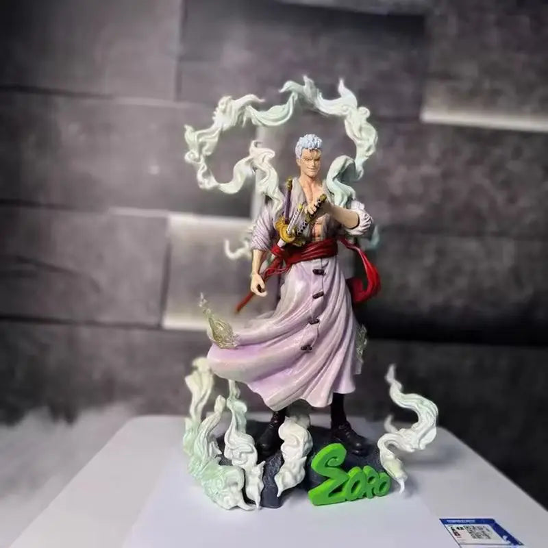Anime One Piece Statue Nika Form Battle Figure Model Nika Zoro Action Statue Toy Doll Collection Children Birthday Gift Decorate