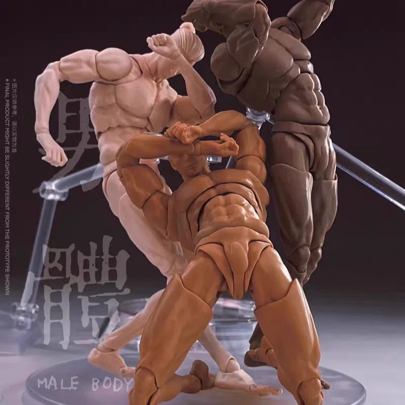 Romankey X Cowl 1/12 Scale Artical Male Body Action Figure Model Painting Toy Collectible Soldier Mannequin Human Drawing