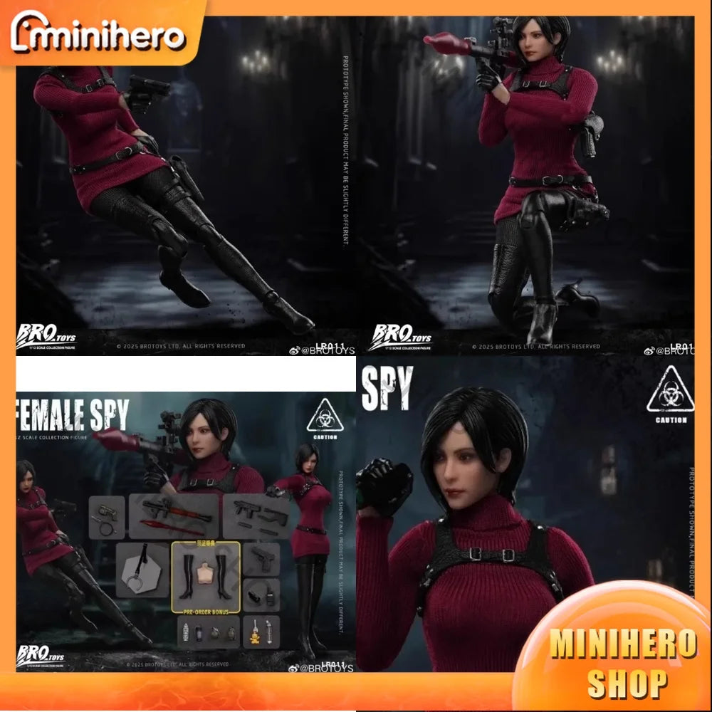 Brand New BROTOYS Resident Evil Aida Princess Spy 6 Inch 1/12 Scale Action Doll Toy Model Collection Original